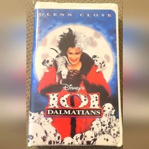 Disney's 101 Dalmatians VHS - Red and White